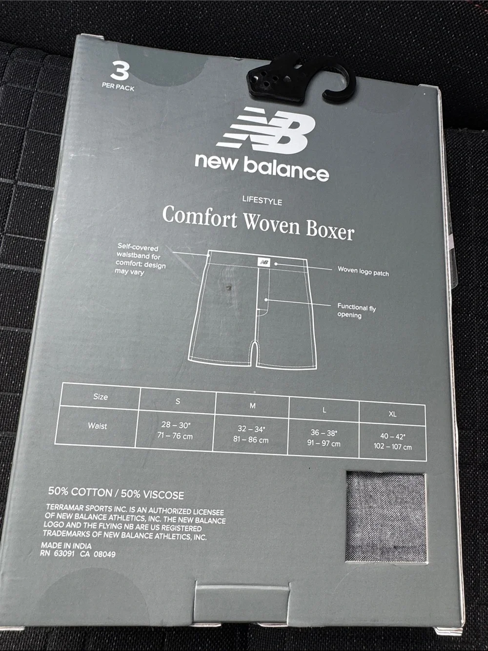 New Balance Boxers Mens Medium 3 Pack